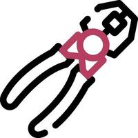 Joint Pliers Creative Icon Design vector