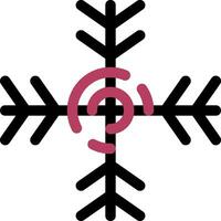 diseño de icono creativo de copo de nieve vector