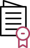 Certificate Creative Icon Design vector