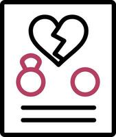 Divorce Creative Icon Design vector