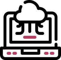 Cloud Service Creative Icon Design vector