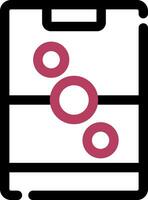Line Two Color Design vector