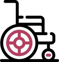 Wheelchair Creative Icon Design vector