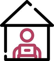 Work From Home Creative Icon Design vector