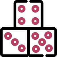 Domino Piece Creative Icon Design vector