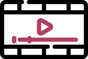 Video Player Creative Icon Design vector