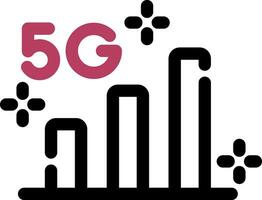 5G Creative Icon Design vector