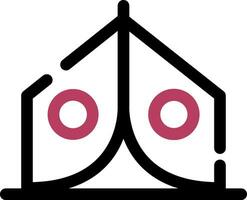 Tent Creative Icon Design vector