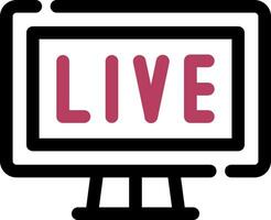 Live Streaming Creative Icon Design vector