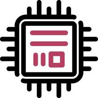 diseño de icono creativo de microchip vector