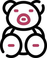 Teddy Bear Creative Icon Design vector