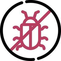 No Bug Creative Icon Design vector