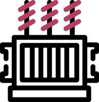 Power Transformer Creative Icon Design vector