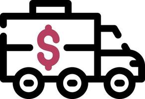 Bank Truck Creative Icon Design vector