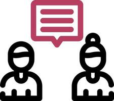 Discuss Creative Icon Design vector