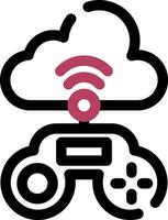 Cloud Game Creative Icon Design vector
