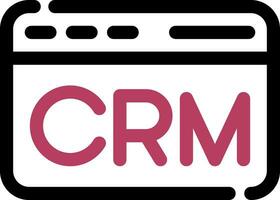 crm creativo icono diseño vector