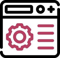Setting Creative Icon Design vector