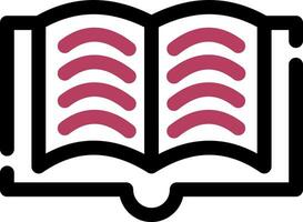 diseño de icono creativo de libro abierto vector