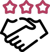 Game Handshake Creative Icon Design vector
