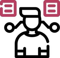 User Predictions Creative Icon Design vector