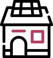 Solar House Creative Icon Design vector