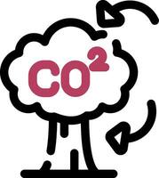 co2 creativo icono diseño vector