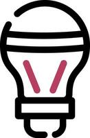 LED bulbo creativo icono diseño vector