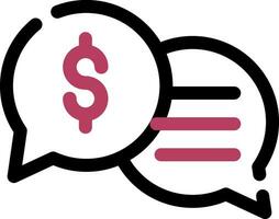Business Dialog Creative Icon Design vector