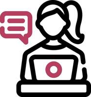 Blogger Creative Icon Design vector