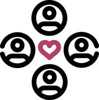 comunidad creativo icono diseño vector