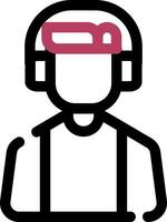 Customer Service Agent Creative Icon Design vector