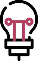 Bulb Creative Icon Design vector