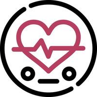 Heart Rate Creative Icon Design vector