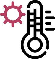 Hot Temperature Creative Icon Design vector