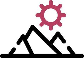 Mountains Creative Icon Design vector