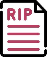 Death Certificate Creative Icon Design vector