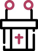 Pulpit Creative Icon Design vector