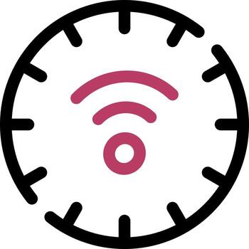 Smart Clock Creative Icon Design vector
