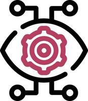 Robotics Eye Creative Icon Design vector