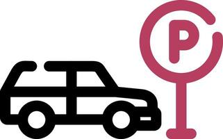 Taxi Parking Creative Icon Design vector