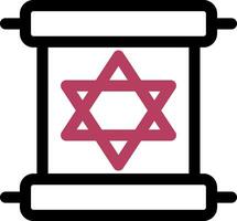 Scroll torah Creative Icon Design vector