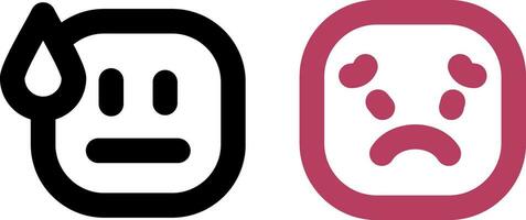 Basic Emotion Creative Icon Design vector