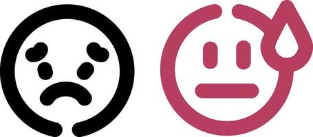 Basic Emotion Creative Icon Design vector