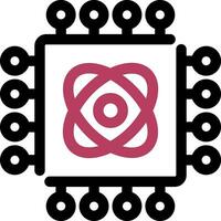 Quantum Technology Creative Icon Design vector