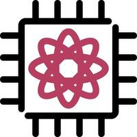 Quantum Computer Creative Icon Design vector