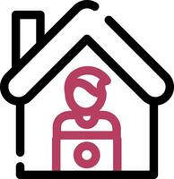 Work From Home Creative Icon Design vector