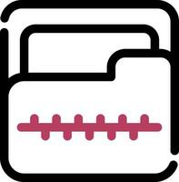 Zip Folder Creative Icon Design vector