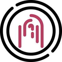 Fingerprint Creative Icon Design vector