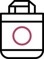 Tote Bag Creative Icon Design vector